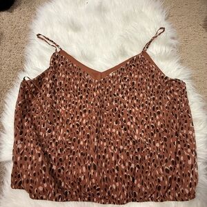 Nine Britton Spotted Brown Camisole